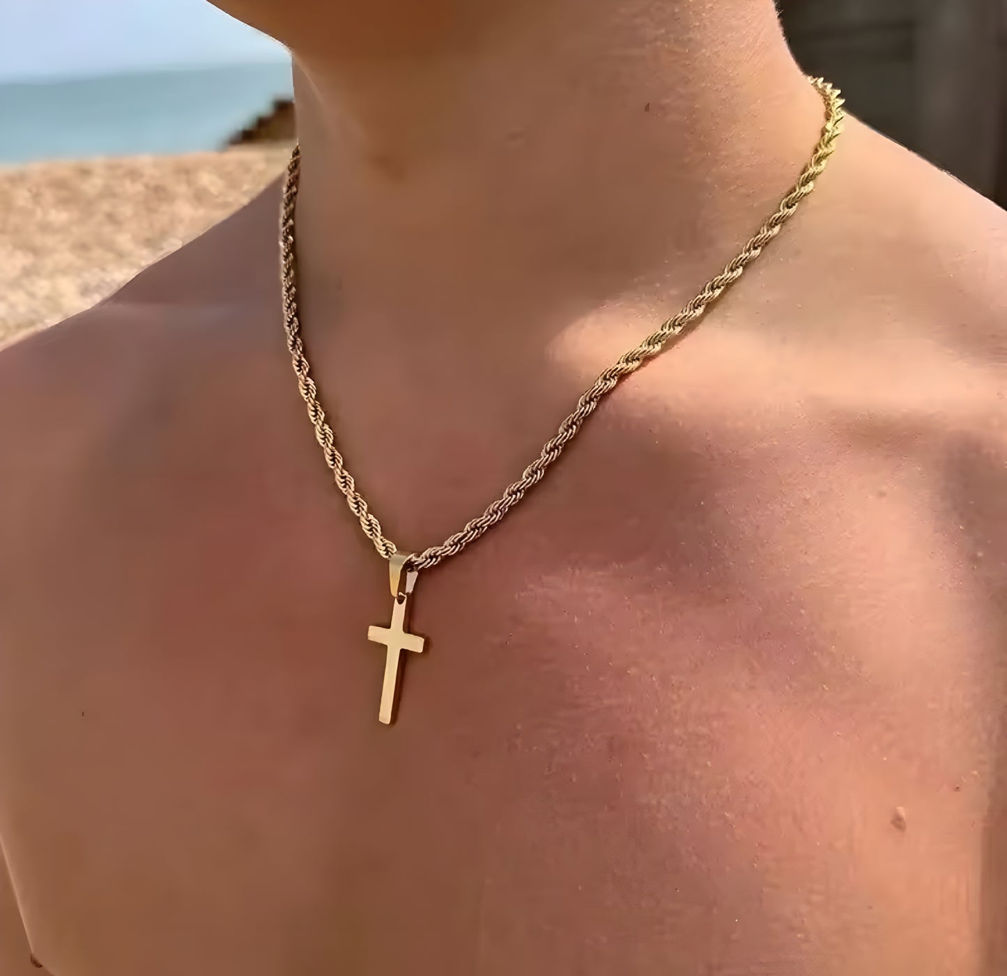 Men's cross necklace